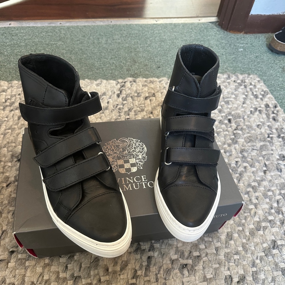 Vince camuto hi top sneaker with strap